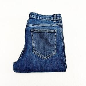 Miaou Button Fly Dipped Die Bleached Ankle Denim Jeans Size 28